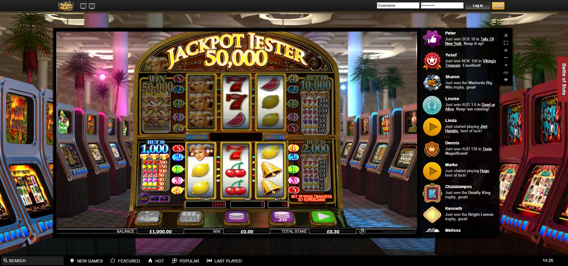 Slots Oasis casino bonusar